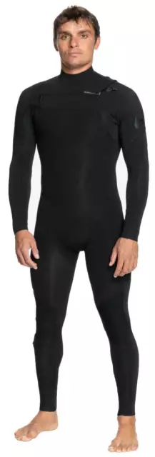 Quiksilver Everyday Sessions 3/2mm Chest Zip Full Wetsuit - Black - New