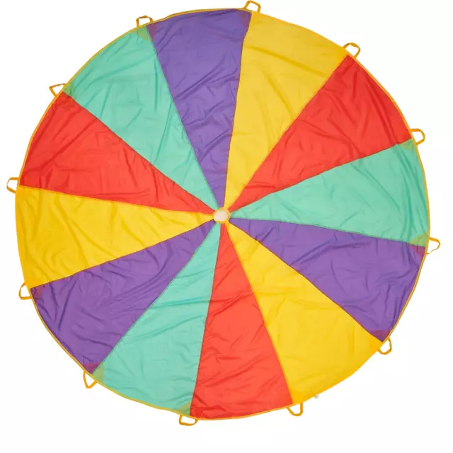 12Ft Kids Play Rainbow Parachute Outdoor Game Exercise Summer Beach Games Toy