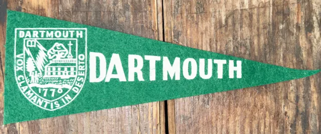 Dartmouth College Vintage College Pennant Felt Banner Flag Mini 10 Inch