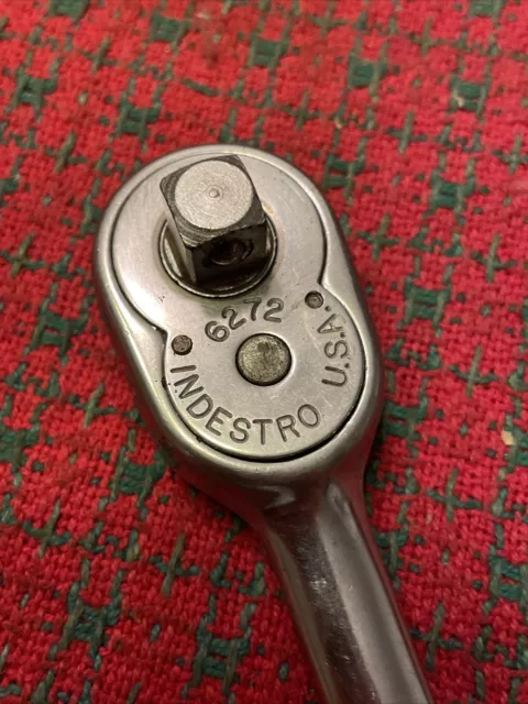 Vintage Indestro 3/8" Drive Ratchet U.s.a. 🇺🇸