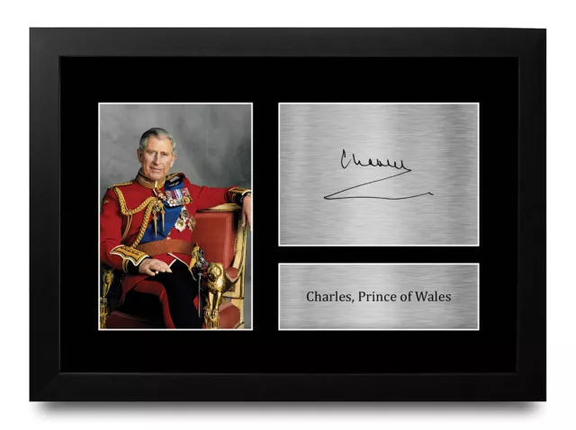 Prince Charles Excellent Gift Ideas Printed Signed Autograph Picture for Fans