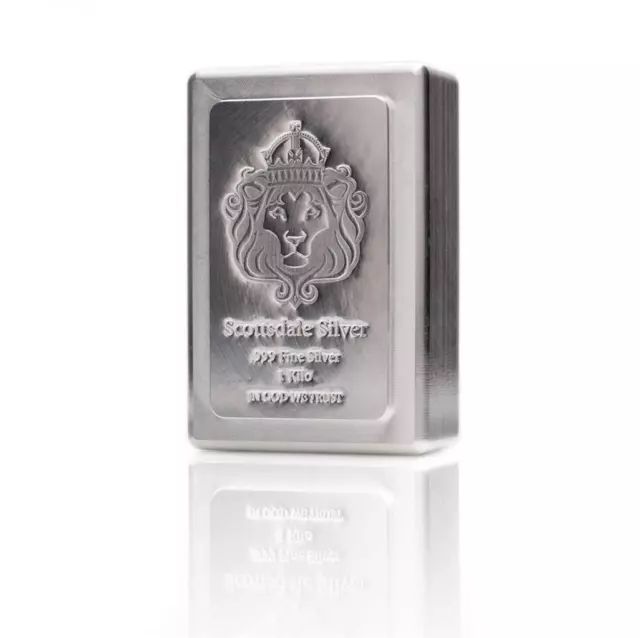 1 KILO Scottsdale STACKER® Silver Bar - 1 kg .999 Silver Bullion #A131A 1 KILO Scottsdale STACKER® Silver Bar - 1 kg .999 Silver Bullion #A131A