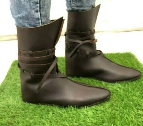 Bottes Viking Rosenberg Bottes en cuir médiévales Cadeau d'Halloween Cadeau... 2