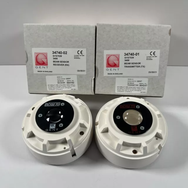 Gent Vigilon 34740 Beam Detector Pair 3474-01 Transmitter 3474-02 Receiver Vat 2