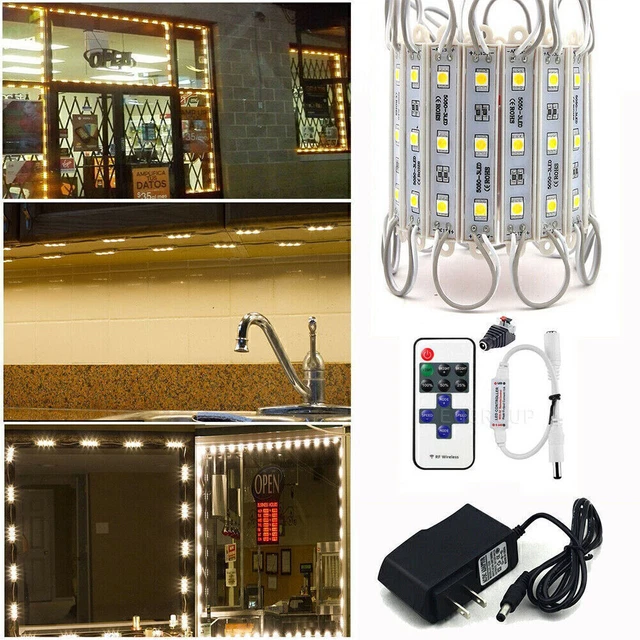 20pc 5050Led injection Module letter Channel design Sign WARM light+Remote+Power