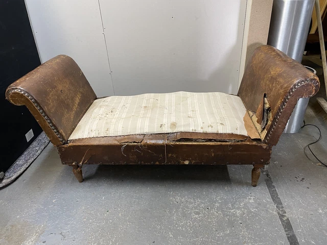 PROJECT, Antique Double Drop-Arm Daybed Frame, 760mm x 1400mm x 705mm