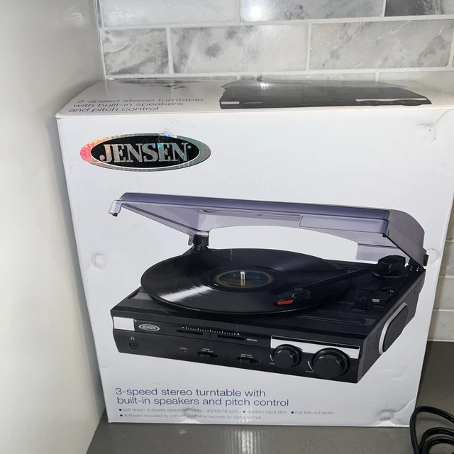TOCADISCOS ESTÉREO JENSEN JTA-230 velocidades jta-230g para