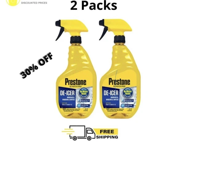 PRESTONE TRIGGER SPRAY Windshield DeIcer 32oz, 2 Pack Free priority