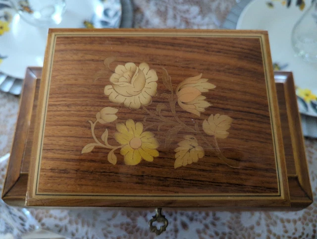 Vintage Reuge Music Box Swiss Musical Movement Love Story-Still Works! 