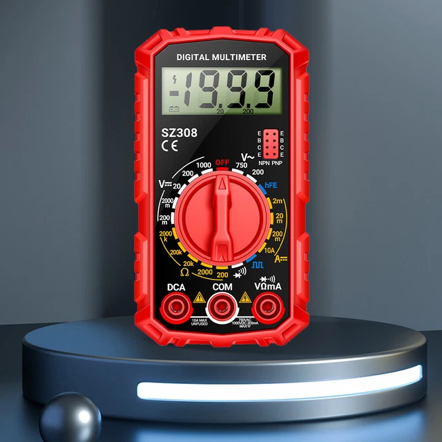 Multi Functional Tester DIGITAL MULTIMETER MULTI-FUNCTION Tester LCD Volt Amp Ohm Meter High ...