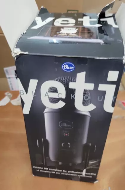 Blue Yeti Professional Multi-Pattern USB Condenser Microphone Blackout Used