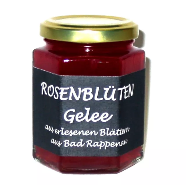 Rosenblüten Gelee - Fruchtaufstrich / Gsälz - 1 Glas / 210g - (21,43€/kg)
