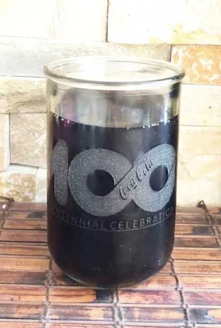 Coca-Cola 100th Anniversary Rare Collectible Coke Glass