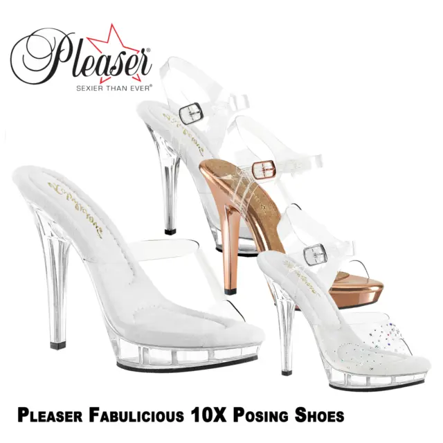 Pleaser Fabulicious LIP 10X Body Building / Competition Posing Shoes