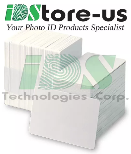 300 Blank White PVC Cards - CR80, 30 Mil, Credit Card Size, ***Free Shipping***