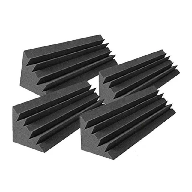 4 pz pannelli acustici studio acustici schiuma insonorizzata, trappola corno V2H8