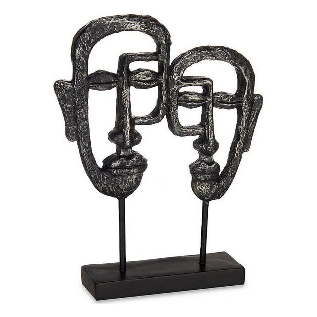 Figura Decorativa Cara Negro Poliresina [27 x 32,5 x 10,5 cm]
