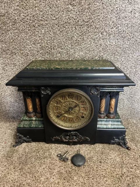 Seth Thomas Adamantine 8 Day Clock 1880 As Is