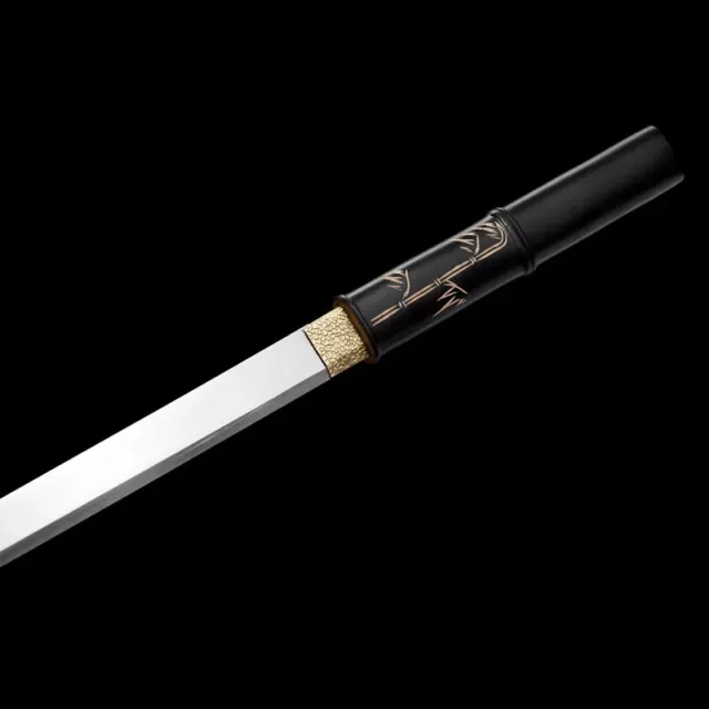 Hand-Forged Medieval Battle-Ready Katana - High Manganese Steel - Bamboo Movie A 3