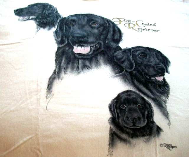 Flat-Coated Retriever T-shirt 2XL 50/52 White