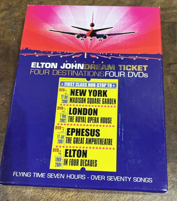 Elton John - Dream Ticket (DVD, 2005, 4-Disc Set)