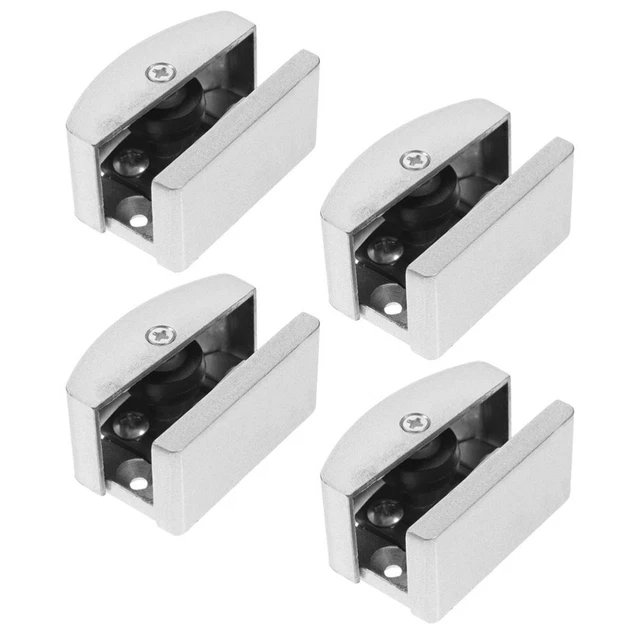 4 Pcs glass shower door guide bottom Guide De Porte Coulissante En Verre Butoir