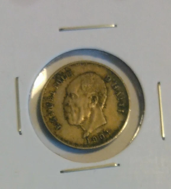 Old world coin HAITI 5 centimes 1904 KM52 (460)