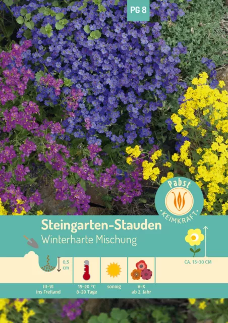 Steingarten-Stauden Winterharte Mischung 173245 Blumenmischung