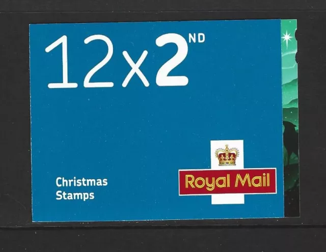 GB 2019 12 x 2nd CLASS CHRISTMAS STAMP BOOKLET LX59 CYLINDER W1