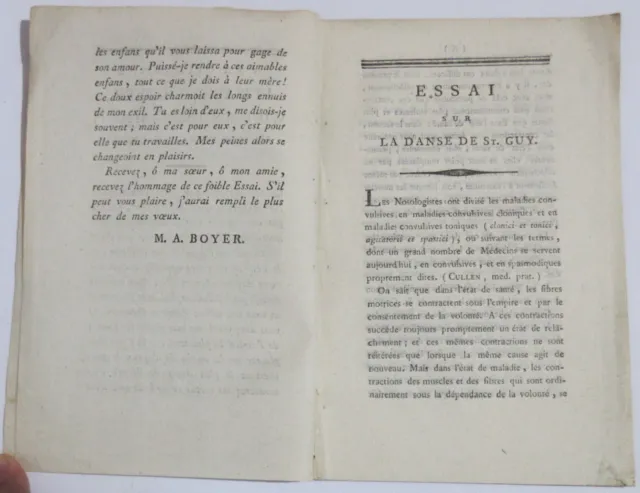 Boyer Essai Sur La Danse De Saint Guy 1798 Eo These Medecine Maladie Convulsive 2