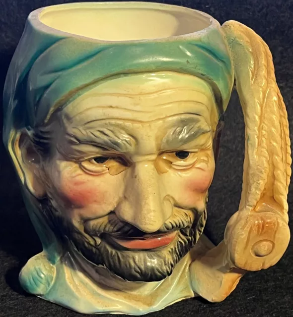 Toby Style Character Mug Pirate Teapot Jug Pitcher Occupied Japan 5.5" Vintage
