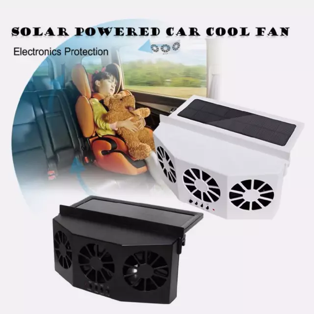 Ventilateur Solaire Refroidisseur de Voiture Ventilateur Alimenté Ventilation X1