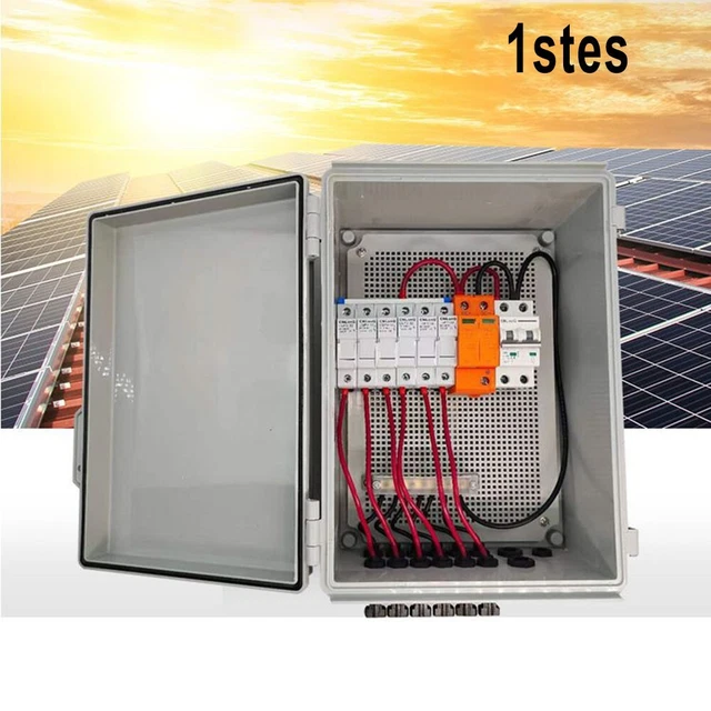 4String Solar PV Combiner-Box With Arrester And Circuit Breaker Solar-Panel