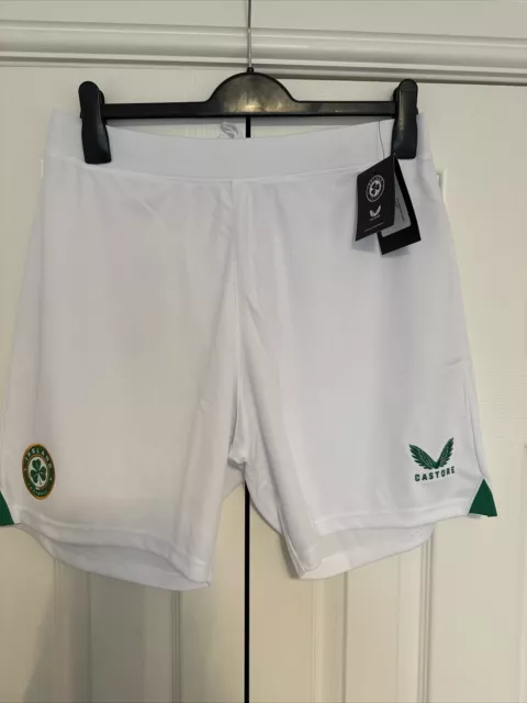 Republic of Ireland Castore Home Shorts 2023 White Men’s Large BNWT