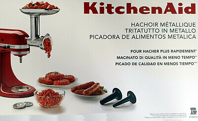 KitchenAid 5 ksmmga tutta in metallo-TRITACARNE-Adattatore per tutte le macchine KitchenAid