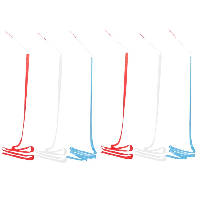 6 Pcs Nylon Fitness Rhythmic Ribbons Artistic Dancing Wands