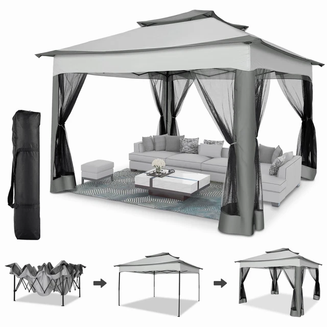 Pavillon 3x3/3,3x3,3m Gartenpavillon Gartenzelt Partyzelt Pavilon Pavillion Zelt