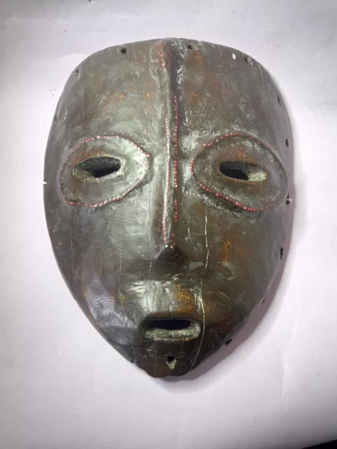 A luba tribe handcarved African mask