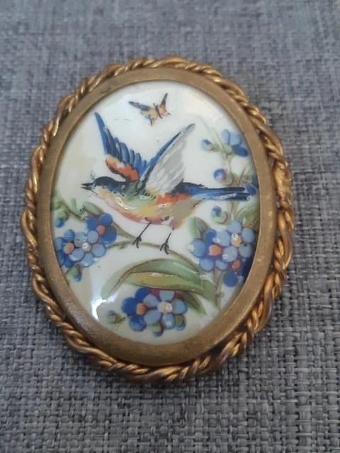 Broche fleurs ancienne 1940 - 1950 - Montres & Bijoux