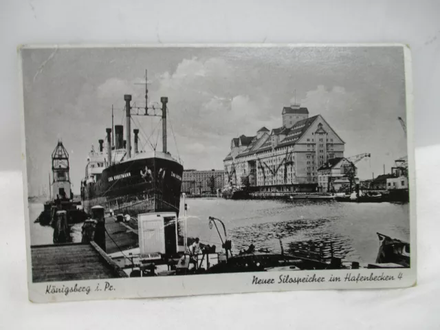 Postkarte AK Echtfoto „Königsberg in Preussen Neuer Silospeicher Hafen 4“ 1941