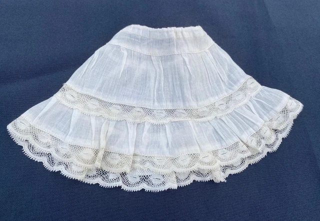 Grand Jupon Pour Poupée BB JUMEAU – Fin XIXème – Tissu Ancien – Sortie Grenier