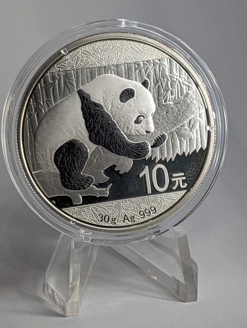 2025 China 10 Yuan Panda Silver Coin - 30g .999 Fine Silver Coin With COA 2 thumbnail image