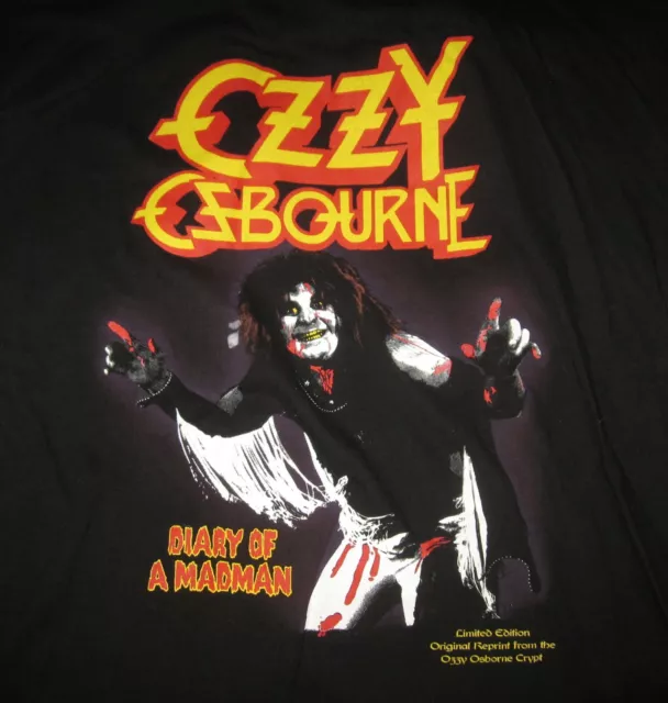 Ozzy Osbourne Diary Of A Madman Official Rock T-Shirt L Black Sabbath