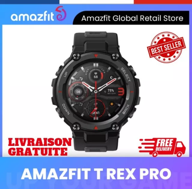 Montre Connectée Amazfit T Rex Pro  Sport Smartwatch Multifonctions Android Ios