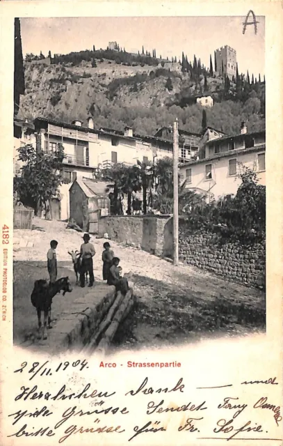 ab5531  - CARTOLINA  D'EPOCA - Trento Provincia : ARCO 1904