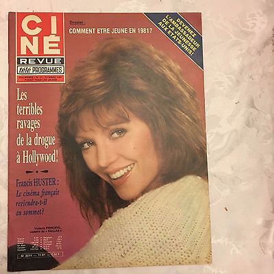 CINE REVUE 1981 n° 11  Francis HUSTER  Jane Manson Asta NIELSEN Géraldine CHAPLI 