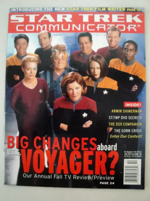 Star Trek Communicator Magazine No 130 VOYAGER Crew NM-M Bagged & Boarded