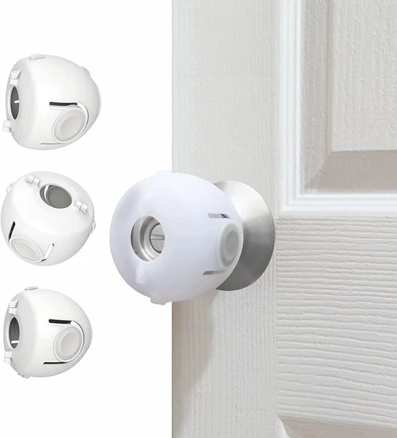 Heart of Tafiti Door Knob Child Proof Locks, Toddler Door Knob Cover, Baby Proof