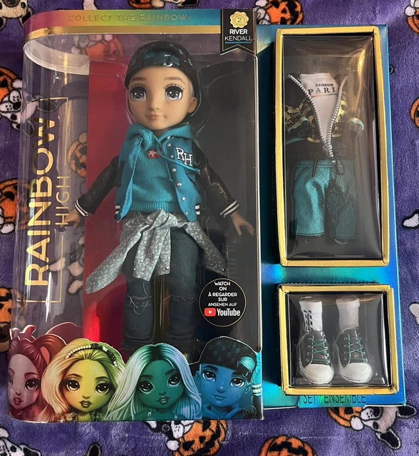 RAINBOW HIGH FASHION Doll -River Kendall-Teal Themed Boy Doll £35.00 ...