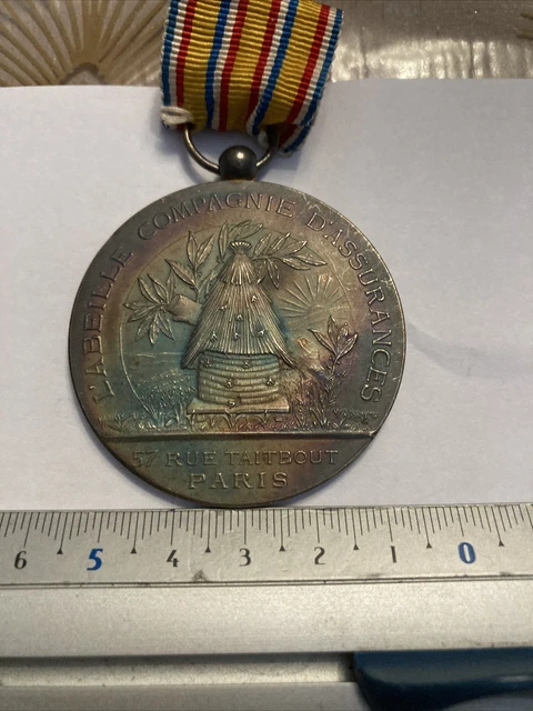 médaille en argent massif